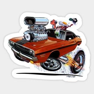 Vince Crain High Octane 1970 Dodge Challenger Sticker